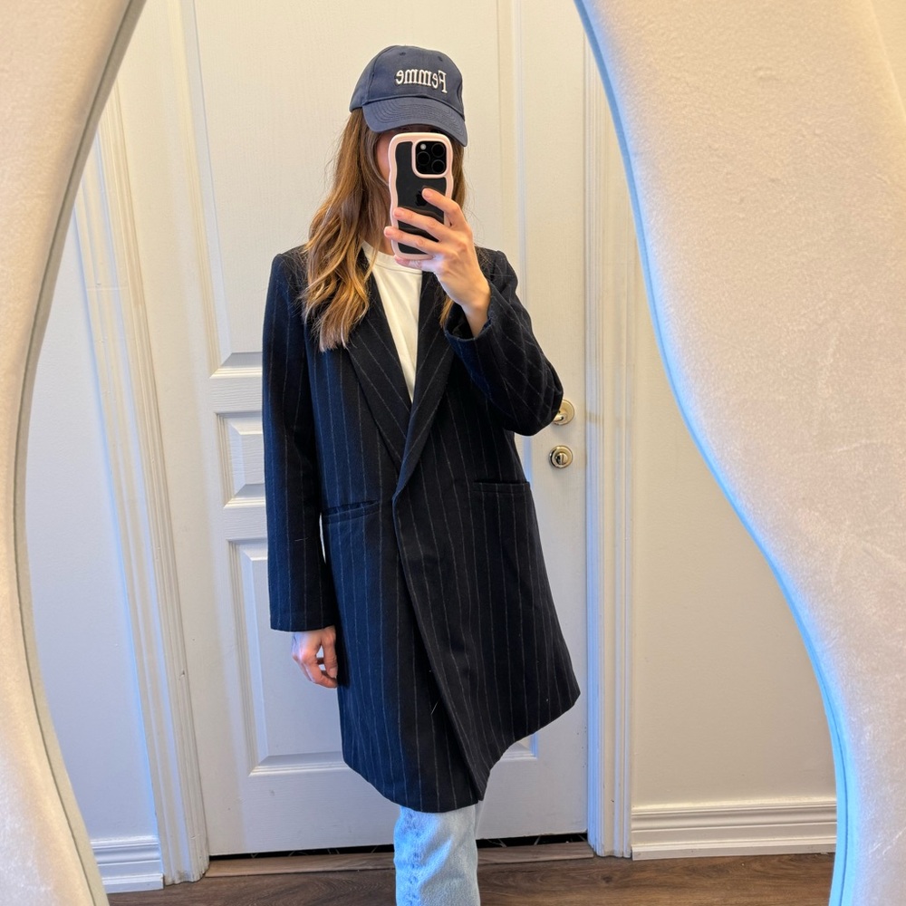 SUNCOO STRIPED-BLEND COAT